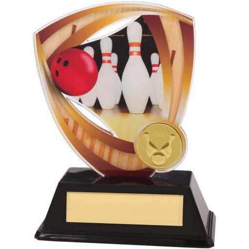 Fortress Ten Pin Acrylic Plaque 130mm AC18513A