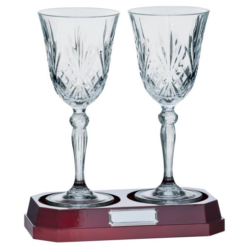 Lindisfarne St Joseph Crystal Wine Glasses 220mm CR1739A