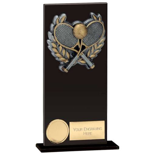 Euphoria Hero Tennis Glass Award Jet Black 180mm CR19191D