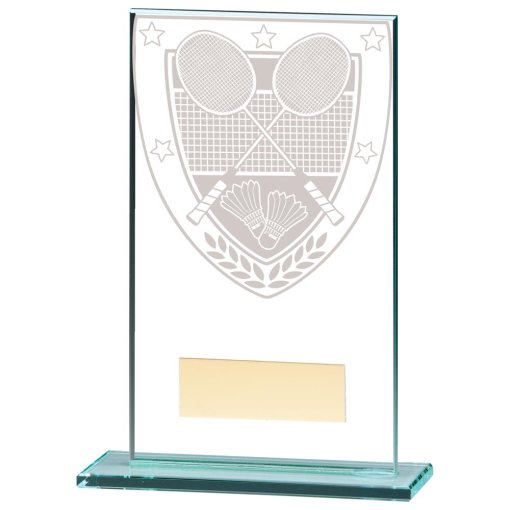 Millennium Badminton Jade Glass Award 140mm CR20369C