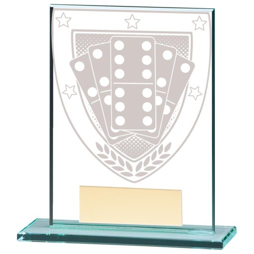 Millennium Dominoes Jade Glass Award 110mm CR20374A