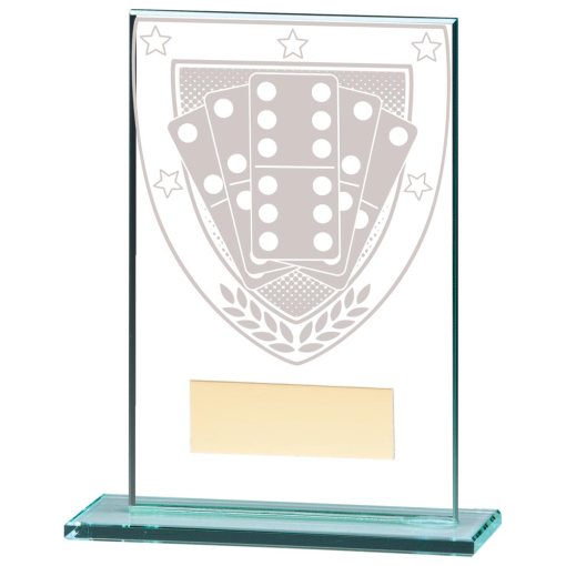 Millennium Dominoes Jade Glass Award 125mm CR20374B