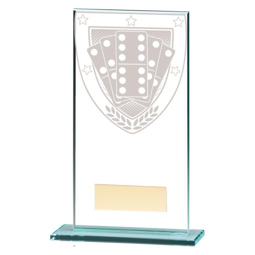 Millennium Dominoes Jade Glass Award 160mm CR20374D