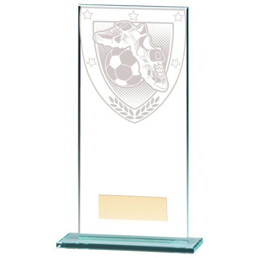 Millennium Football Boot & Ball Jade Glass Award 180mm CR20377E
