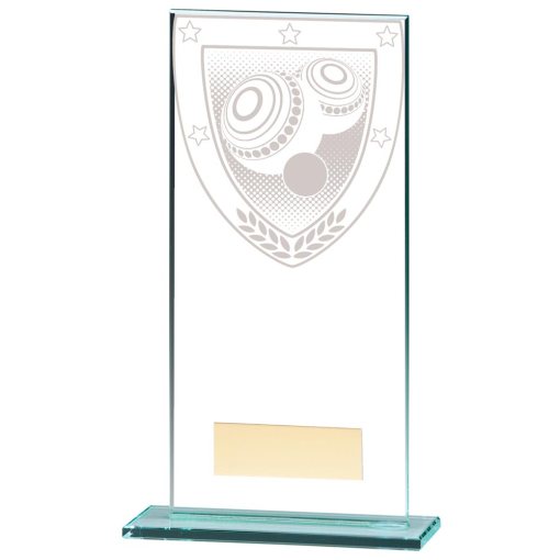 Millennium Lawn Bowls Jade Glass Award 180mm CR20384E
