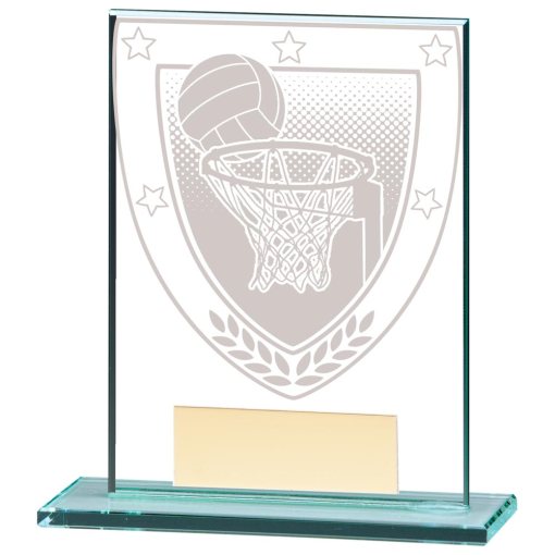 Millennium Netball Jade Glass Award 110mm CR20386A