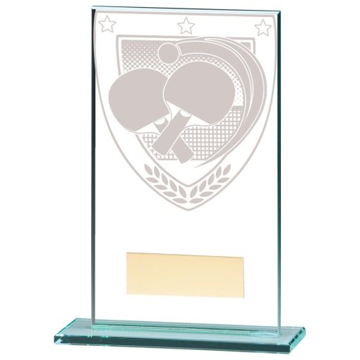 Millennium Table Tennis Jade Glass Award 140mm CR20392C