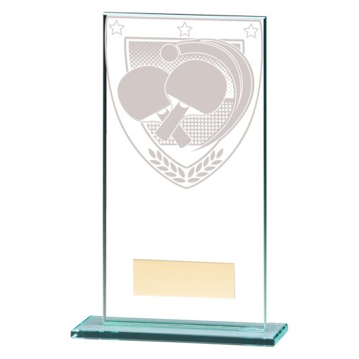 Millennium Table Tennis Jade Glass Award 160mm CR20392D