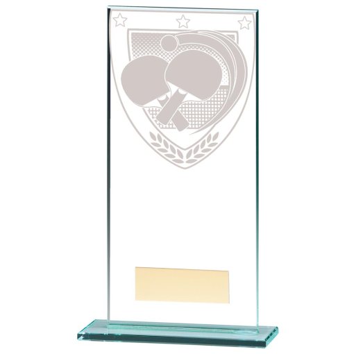 Millennium Table Tennis Jade Glass Award 180mm CR20392E
