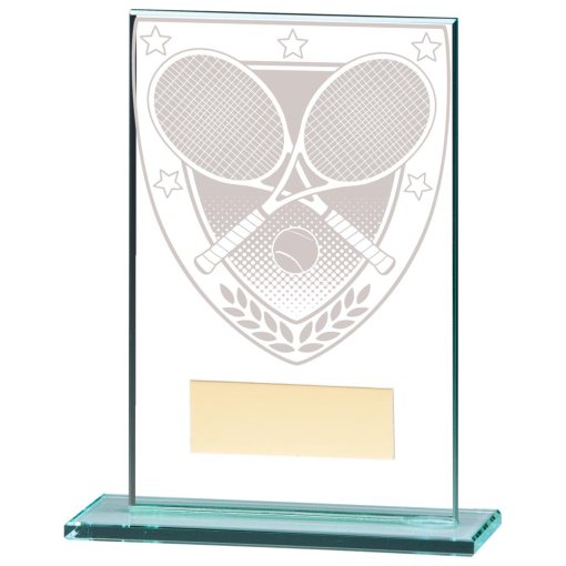 Millennium Tennis Jade Glass Award 125mm CR20394B