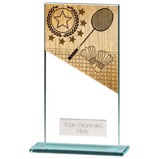 Mustang Badminton Jade Glass Award 160mm CR22218E