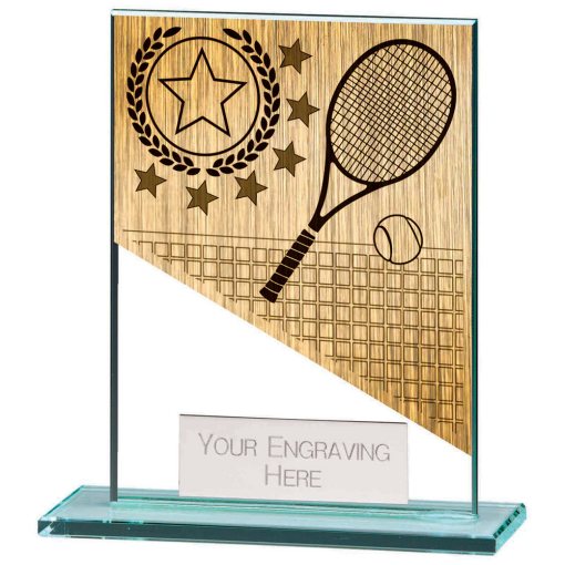 Mustang Tennis Jade Glass Award 110mm CR22219B