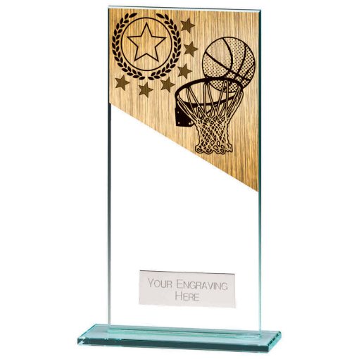 Mustang Basketball Jade Glass Award 180mm CR22222F