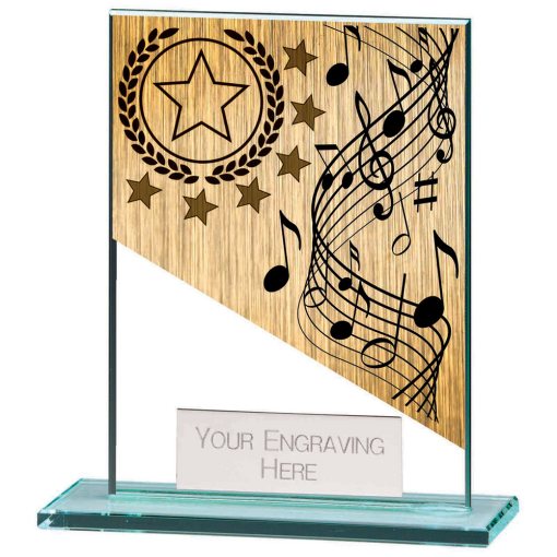 Mustang Music Jade Glass Award 110mm CR22228B