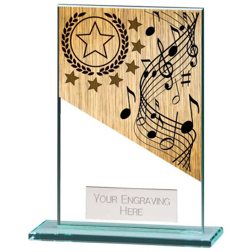 Mustang Music Jade Glass Award 125mm CR22228C