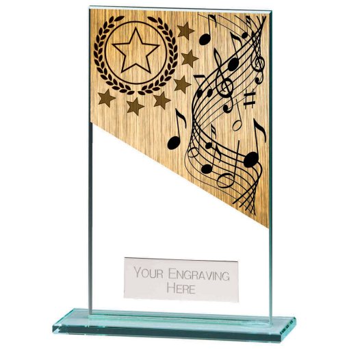 Mustang Music Jade Glass Award 140mm CR22228D