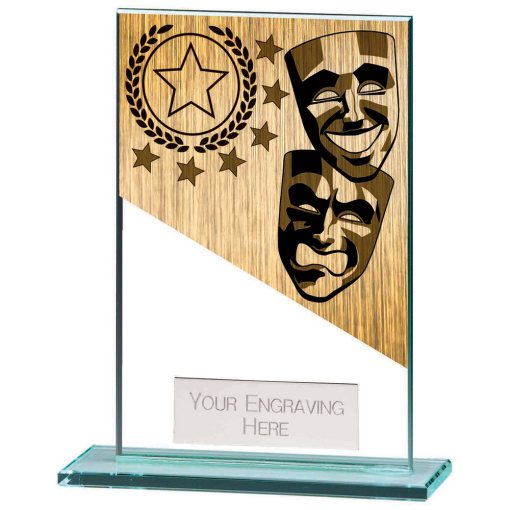 Mustang Drama Jade Glass Award 125mm CR22230C