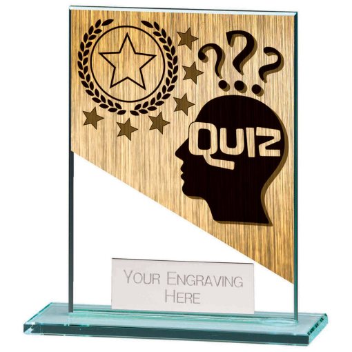 Mustang Quiz Jade Glass Award 110mm CR22231B