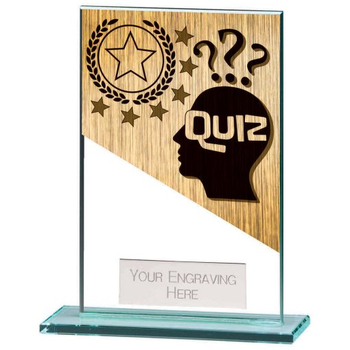Mustang Quiz Jade Glass Award 125mm CR22231C