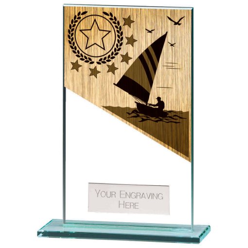 Mustang Sailing Jade Glass Award 140mm CR22232D