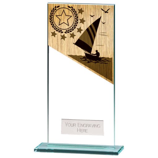 Mustang Sailing Jade Glass Award 180mm CR22232F