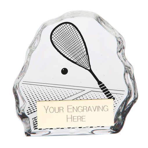 Mystique Squash Glass Award 75mm CR22249A