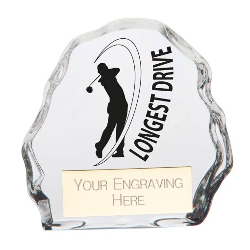 Mystique Longest Drive Glass Award 90mm CR22253B