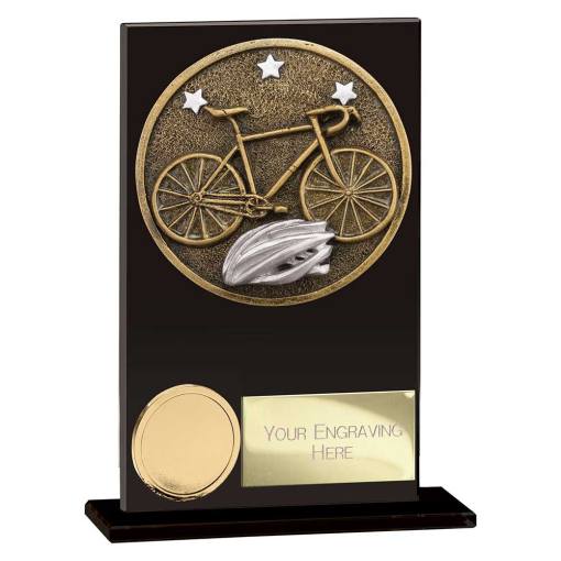 Ikon Hero Cycling Glass Award Jet Black 125mm CR25644A