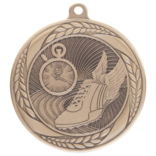 Typhoon Running Athletics Medal Gold 55mm MM20444G