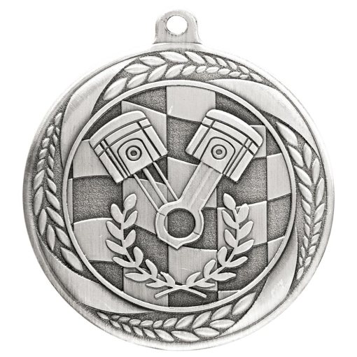 Typhoon Motorsport Medal Silver 55mm MM20445S