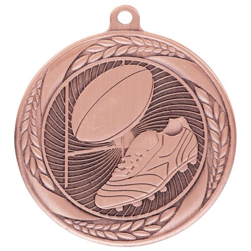 Typhoon Rugby Medal Bronze 55mm MM20449B