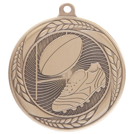 Typhoon Rugby Medal Gold 55mm MM20449G