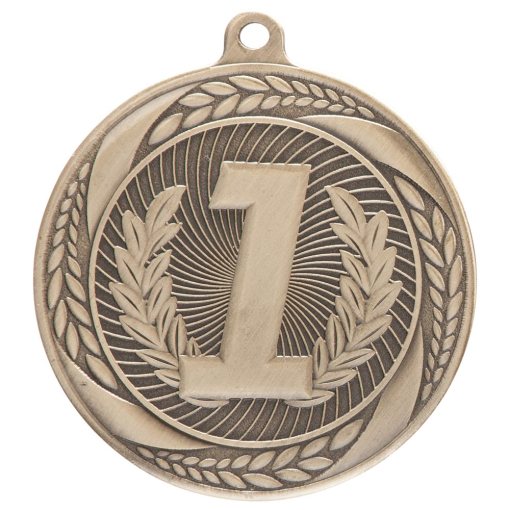 Typhoon 1st Place Medal Antique Gold 55mm MM20452G