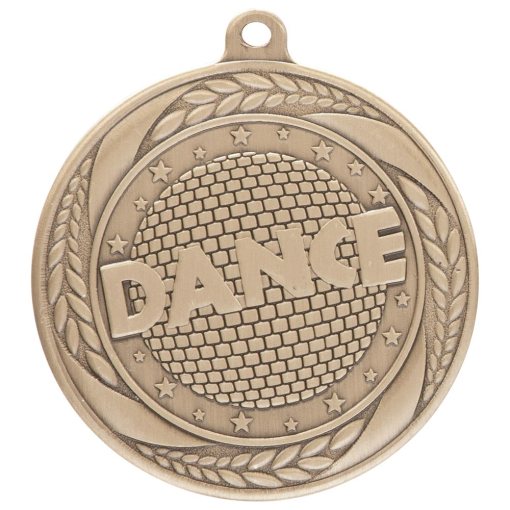 Typhoon Dance Medal Gold 55mm MM20454G