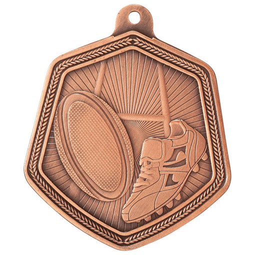 Falcon Rugby Medal Bronze 65mm MM22099B