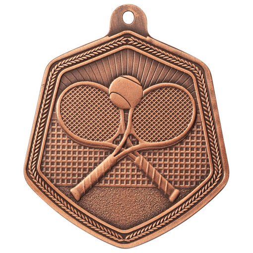 Falcon Tennis Medal Bronze 65mm MM22102B
