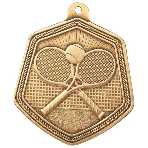 Falcon Tennis Medal Gold 65mm MM22102G