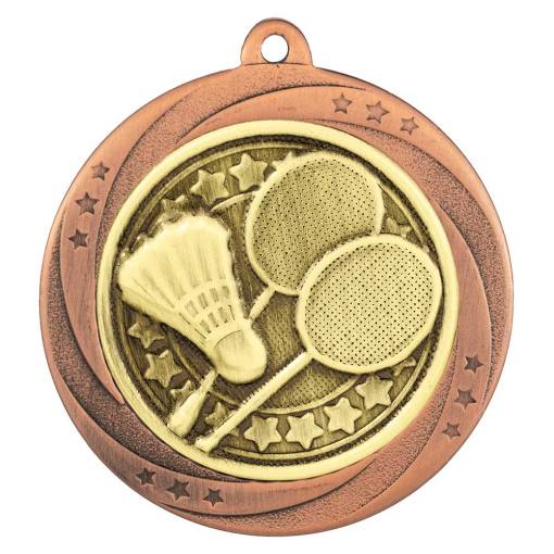 Superstar Badminton Medal Bronze 60mm MM25036B