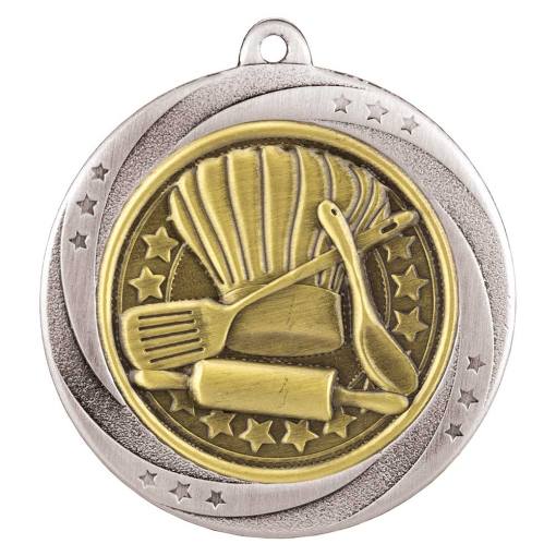 Superstar Culinary Medal Silver 60mm MM25042S