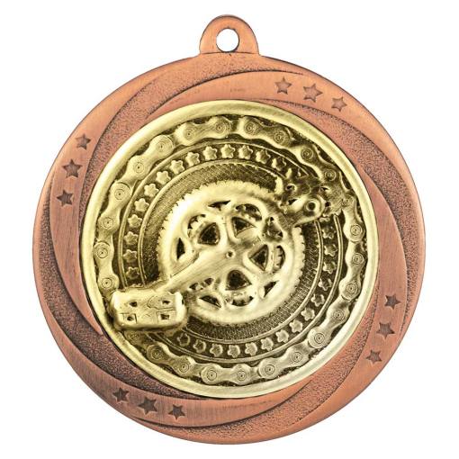 Superstar Cycling Medal Bronze 60mm MM25044B
