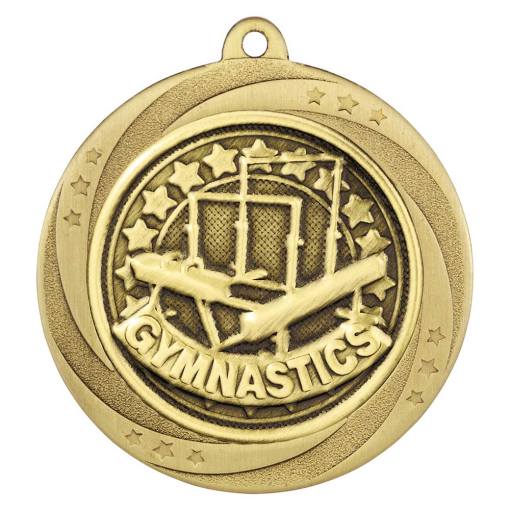 Superstar Gymnastics Medal Gold 60mm MM25062G