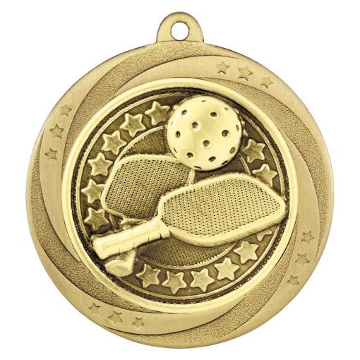 Superstar Pickleball Medal Gold 60mm MM25072G
