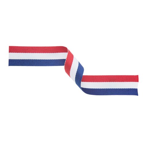 Medal Ribbon Red White & Blue 395x22mm MR2