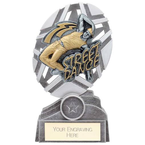 The Stars Street Dance Plaque Award Silver & Gold 170mm PA19061C