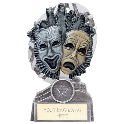 The Stars Drama Plaque Award Silver & Gold 150mm PA19064B
