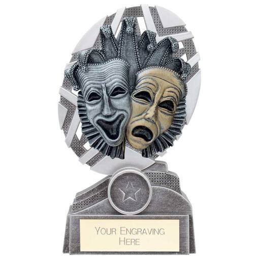 The Stars Drama Plaque Award Silver & Gold 170mm PA19064C