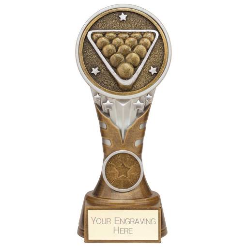 Ikon Tower Pool Award Antique Silver & Gold 175mm PA24161C