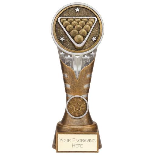 Ikon Tower Pool Award Antique Silver & Gold 200mm PA24161D