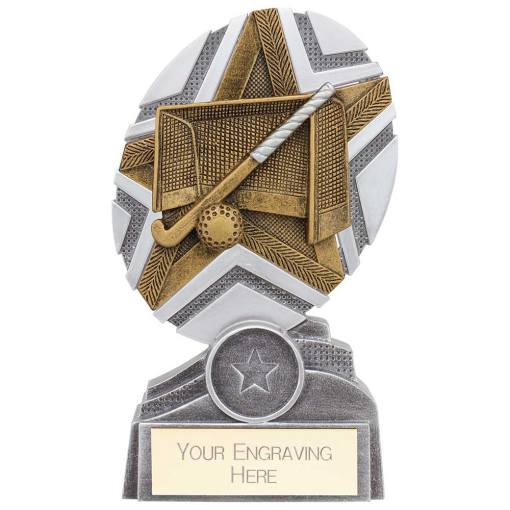 The Stars Hockey Plaque Award Silver & Gold 150mm PA24240B