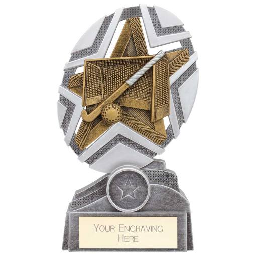 The Stars Hockey Plaque Award Silver & Gold 170mm PA24240C
